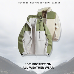 Giacca Outdoor Staccabile OEM ODM con Logo Personalizzato 3 in 1 Invernale Antivento Impermeabile Softshell da Caccia Escursionismo e <span class=keywords><strong>Montagna</strong></span> - Product Image 3