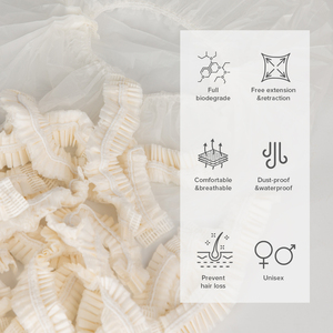 <span class=keywords><strong>Bonnet</strong></span> <span class=keywords><strong>de</strong></span> <span class=keywords><strong>bain</strong></span> jetable sur mesure, durable, imperméable, biodégradable, écologique, en PLA et amidon <span class=keywords><strong>de</strong></span> maïs, pour hôtel - Product Image 4