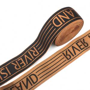 Skin Friendly Nylon Jacquard <b>Elastic</b> Webbing With Customized Logo <b>Elastic</b> for Garment Accessories Underwear Waist Band <b>Elastic</b> - Product Image 1