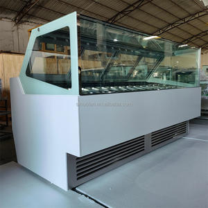 Congelador Expositor <span class=keywords><strong>de</strong></span> Helado <span class=keywords><strong>de</strong></span> 12 / 16 / 20 / 22 Bandejas Vitrina para Gelato con Precio <span class=keywords><strong>de</strong></span> Fábrica - Product Image 3