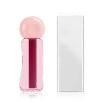 Brillo Labial Líquido Coreano de Marca Privada con Bajo MOQ, Tinte Labial Humectante con Aspecto de Gel, Lindo y Único, para Labios y Mejillas