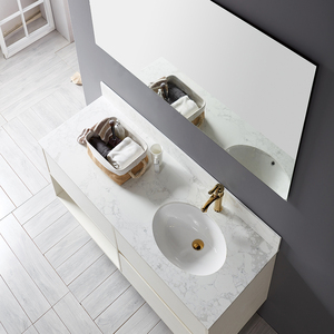 Nouveau design unique meuble-lavabo suspendu blanc en céramique pour salle de bain lavabo à <span class=keywords><strong>main</strong></span> armoire - Product Image 3