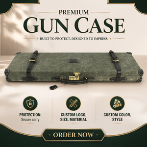 <span class=keywords><strong>HIBO</strong></span> Gewachste Leinwand-Holster und Taschen für Waffen mit Holzdisplay und Wollflanell-Futter für Über-/Unterlatten-Schusswaffen - Product Image 2