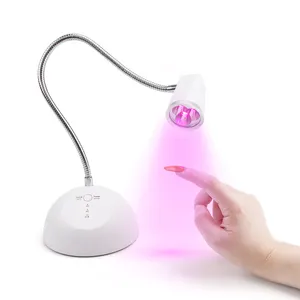 Gaya panas harga yang kompetitif mini led lampu kuku hitam putih profesional logam lampe uv/led ongle untuk manikur kuku pedikur kaki