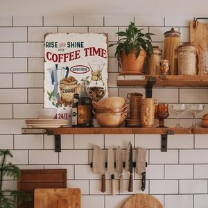 Custom dimensioni 20*30cm caffè <span class=keywords><strong>Bar</strong></span> arredamento rustico caffè Tin segni <span class=keywords><strong>Vintage</strong></span> decorativo in metallo stagno segno - Product Image 4