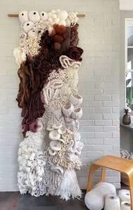 Cadeau de maison Boho tissé tapisserie hôtel haut de gamme décoratif peinture fibre Art 3D texturé mur Art <span class=keywords><strong>corail</strong></span> récif tenture murale Art déco - Product Image 4