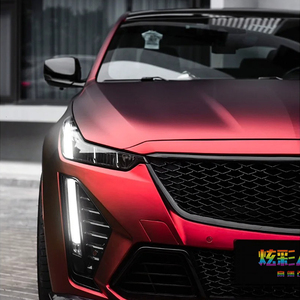 Envolturas de coche Premium Envoltura de <span class=keywords><strong>vinilo</strong></span> PET-Papel de envoltura de coche rojo cereza Película protectora de pintura Película de cambio de <span class=keywords><strong>color</strong></span> <span class=keywords><strong>Vinilo</strong></span> de <span class=keywords><strong>color</strong></span> - Product Image 3
