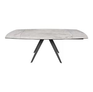 Mesa <span class=keywords><strong>de</strong></span> comedor <span class=keywords><strong>de</strong></span> mármol <span class=keywords><strong>de</strong></span> piedra sinterizada <span class=keywords><strong>de</strong></span> cerámica <span class=keywords><strong>de</strong></span> China con patas <span class=keywords><strong>de</strong></span> metal negro con parte superior <span class=keywords><strong>de</strong></span> 12 mm <span class=keywords><strong>de</strong></span> espesor - Product Image 3