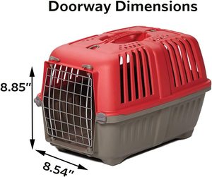 Cage de voyage de voiture de chien en plastique extérieure approuvée par compagnie aérienne portative/cage de transport d'animal familier de <span class=keywords><strong>chat</strong></span> bon marché - Product Image 2