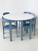 Chaise de salle à manger moderne en bois massif, colorée et élégante, style crème, avec dossier, pour la maison
