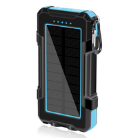 2025 Tendance Banque d'alimentation solaire sans fil 20000 Mah Produits Offres Spéciales Chargeur USB Batterie Banque d'alimentation étanche avec panneaux solaires