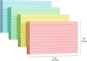 Thẻ chỉ số màu Tamaki 3x5, thẻ flash Cai Trị thẻ ghi chú cho trường học, Số 200, THẺ FLASH tại nhà và văn phòng để học tập - Product Image 2