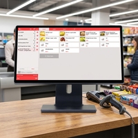 Sistema POS de Pantalla Táctil Ultrafino Directo de Fábrica, Terminal POS con Windows, Caja Registradora para Minoristas, Computadora para Pequeñas Empresas