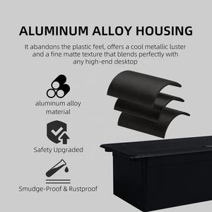 Module de combinaison personnalisable, norme européenne, <span class=keywords><strong>double</strong></span> module Schuko allemand, <span class=keywords><strong>double</strong></span> ports réseau <span class=keywords><strong>RJ45</strong></span>, <span class=keywords><strong>prise</strong></span> de bureau escamotable dissimulée - Product Image 4