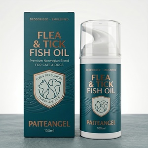 Suplemento Natural Líquido OEM para Perros y Gatos: Gotas de Aceite de Pescado Emulsionado para el Control de Pulgas y Garrapatas, Marca Privada - Product Image 1