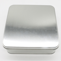 Boîte en fer blanc carrée grande taille personnalisée, vente directe usine, pour emballage alimentaire, gâteaux et biscuits