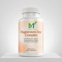 Complexe Magnésium-Zinc OEM 90 Gummies, Soutien Musculaire, Soutien de la Santé de la Peau
