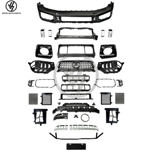 กันชนหน้าวัสดุ PP 1:1 พร้อมบังโคลนหน้าสำหรับ Mercedes Benz G-class W465 G63 G500 G450 G580 2025 ชุดแต่งตัวถังรถยนต์ อะไหล่กระจังหน้า - Product Image 2