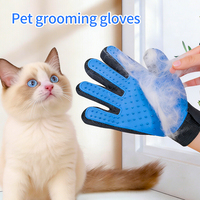 Gants de toilettage pour animaux de compagnie en gros : Gants-brosses en silicone pour démêlage et élimination des poils, nettoyeur de fourrure et masseur pour chiens et chats