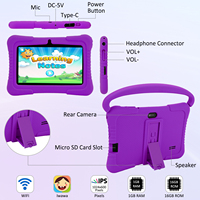 Nouvelle Tablette Android 10 pour Enfants Wi-Fi Allwinner Quad Core avec Écran IPS de 7 Pouces, 2 Go de RAM, 32 Go de ROM, Batterie 2500 mAh et Contrôle Parental (3-7 Ans)
