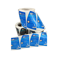 Stiker Vinyl Foil Emas Perekat Warna Tahan Air UV Embossing Label Printer untuk Botol Minuman Anggur