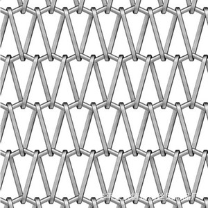 Maille décorative en spirale de diamant pour plafonds de restaurants, métal perforé tissé, verre pour application de clôture - Product Image 5