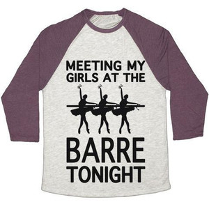 Camiseta de béisbol unisex Tri-Blend Meeting My Girls at the Barre Tonight - Product Image 2