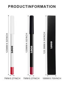 <span class=keywords><strong>Crayon</strong></span> à lèvres mat brun longue tenue, végétalien, en bois blanc naturel, à base de plantes, haute qualité, vente chaude MLM 2026 - Product Image 4