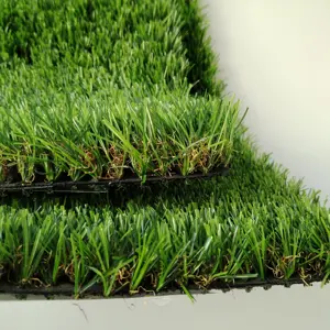 Karpet dinding Cina murah karpet lansekap rumput sintetis rumput buatan untuk taman 35mm
