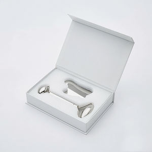 New Design Gua Sha <strong>Stainless</strong> <strong>Steel</strong> Set <strong>Massage</strong> <strong>Roller</strong> <strong>Face</strong> Massager With Box High Quality <strong>Stainless</strong> <strong>Steel</strong> Set <strong>Roller</strong> Guasha - Product Image 3