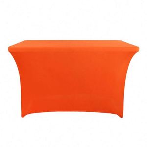 Housses de table portables traditionnelles en spandex élastique, personnalisées, impression numérique 6 pieds, pour salons professionnels, événements, tissu épais de haute qualité, modèle - Product Image 1