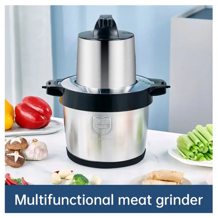 Pounder Electrical Power, Ss 10L Capacity 1200W Yam Meat Grinder For Commercial Use/