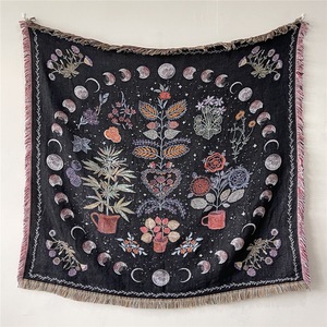 Baumwolle Hochwertige Picknick decke Cartoon Europäisch-Amerikanische Art Custom Woven Throw Blanket Four Seasons Use Wall Decor - Product Image 5