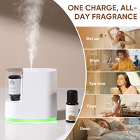Diffuseur d'aromathérapie sans eau intelligent OEM, mini nébuliseur d'huiles essentielles alimenté par batterie pour l'aromatisation de bureau