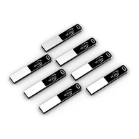 Nouveauté cadeau promotionnel Mini métal 8/16/32/64 Go clé USB porte-clés stylo personnalisé clé USB lumière LED clé USB