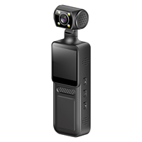 Caméra de poche miniature M12 1,3 pouce 4K haute définition, sportive, numérique, avec clip arrière rotatif à 180 degrés et enregistrement en boucle