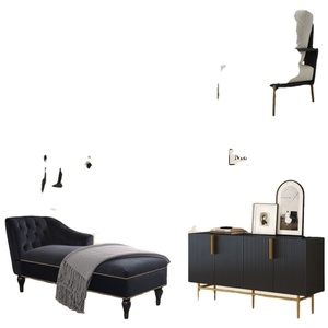 Modern Living Room Furniture Set Solid Wood Sofa Sectional Couch Coffee Table TV Cabinet Storage <b>Sideboard</b> Ready Stock Available - Product Image 3