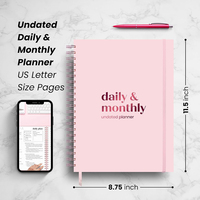 Agenda Prolead 2024 con Impresión de Logotipo Personalizado, Papel Ecológico, Tapa Dura Espiral A5, con Detalles en Dorado Rosa, Planificador Mensual y Semanal