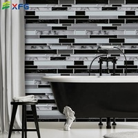 Rouleaux de papier peint adhésif 3d en PVC imperméable à l'eau Papier de contact Papier peint décoratif pour la maison Cuisine Salle de bain Décoration