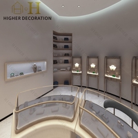 Vitrine à bijoux personnalisée avec comptoir en verre trempé, meuble de présentation pour bijoux