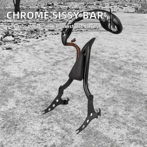 <span class=keywords><strong>Sissy</strong></span> <span class=keywords><strong>bar</strong></span> chromé amovible pour passager arrière, compatible Harley Softail Breakout FXSB 2013-2023, Fat Boy FLFBS 2018-23, en plastique - Product Image 2