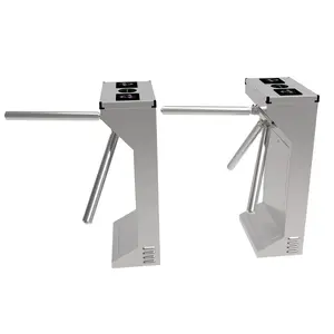Access Control RFID Card Entrance Barrier 304 Stainless Steel Gate Access Waterproof Tripod Turnstile For Gym
