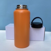 32oz 40oz Logo personnalisé écologique grande capacité en acier inoxydable isolé sport Thermos bouteille d'eau paille Flip Drinkware