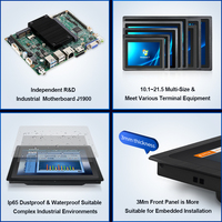 Ysdjade — écran tactile capacitif intégré de 17 pouces, tout-en-un, panneau d'ordinateur PC avec VGA/RS232/RS232/WIFI