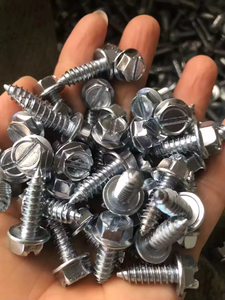 Cabeza de arandela hexagonal ranurada negra de acero inoxidable personalizada pernos autorroscantes pulgadas y sujetadores métricos para matrícula - Product Image 5