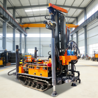 Machine de forage de puits pneumatique de 160 m, équipement de forage d'eau polyvalent pour le forage de puits