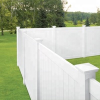 Panneau de clôture de jardin en PVC de haute sécurité Clôture de confidentialité extérieure blanche Service de modélisation 3D inclus
