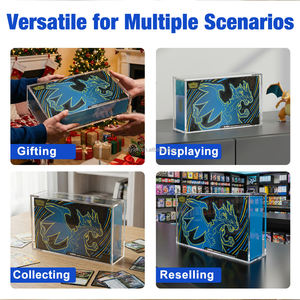 Boîte de présentation et étui de luxe en acrylique transparent moderne pour Pokémon Mega <span class=keywords><strong>Charizard</strong></span> X EX UPC pré-assemblé - Product Image 6