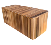 Nouveau Design Bain de Glace en Bois pour 2 Personnes avec Refroidisseur d'Eau pour la Récupération Sportive