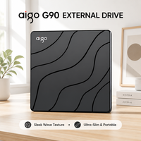 Pengiriman Cepat Aigo G90 Drive CD DVD Eksternal USB 2.0 Ultra Slim Optical Drive DVD-RW Writer untuk Laptop PC MOQ Kecil Tersedia di Stok